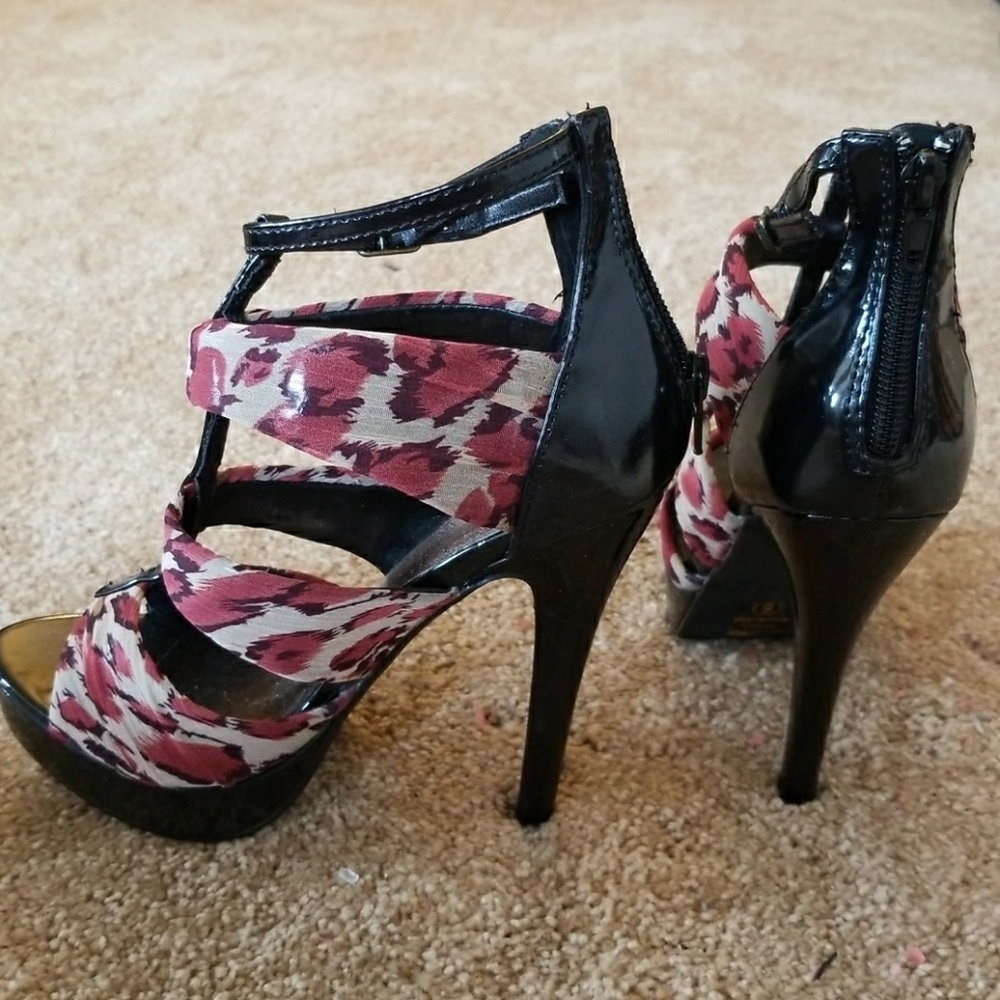 Cheetah Print Sandals Heels